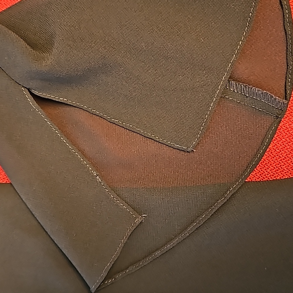 Dark Brown Open Front Covering Slit Flutter Sleev… - image 5